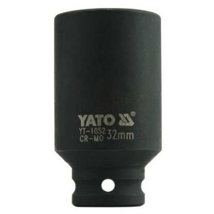 Vnitřní nástrčný klíč hluboký 1/2" šestihranný 32 mm CrMo YATO - YT-1052