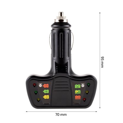 Voltmetr s diodami do autozapalovače, 573200