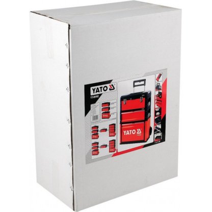 Vozík na nářadí 3 sekce, 2 zásuvky, nosnost 45kg - YT-09102