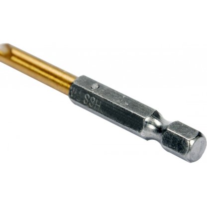 Vrták na kov 6mm TITAN HEX 1/4", délka 113mm - YT-44764