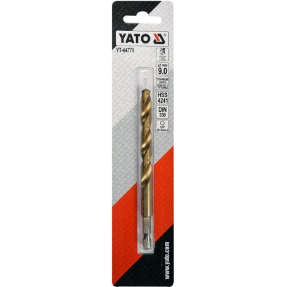 Vrták na kov 9mm TITAN HEX 1/4" - YT-44770