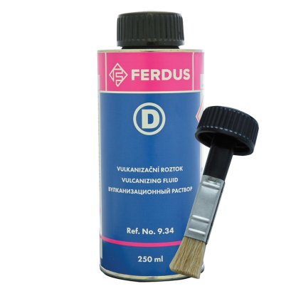 Vulkanizační roztok D, 250 ml + větší štětec - F934