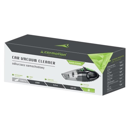 Vysavač do auta 12V 150W / 7500 Pa, s LED svítilnou, 63371