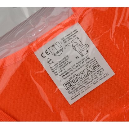 Výstražná reflexní vesta XL oranžová, 01511