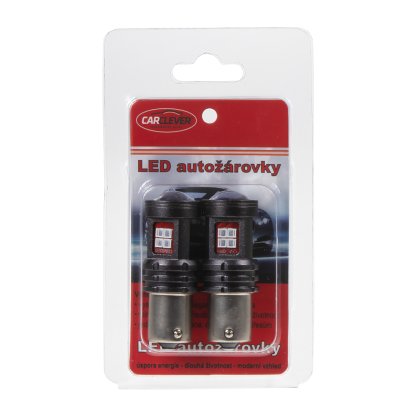x LED BA15s oranžová, 12-24V, 13LED/2835SMD