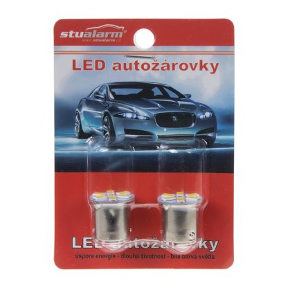 x LED BAU15s bílá, 12V, 6LED/5630SMD