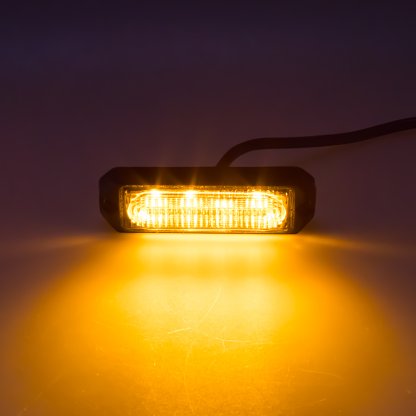 x SLIM výstražné LED světlo vnější, oranžové, 12-24V, ECE R65