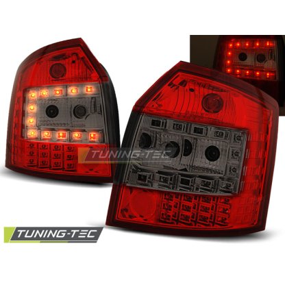 Zadní světla LED Audi A4 B6 - 8E Avant 01-04 červená/kouřová