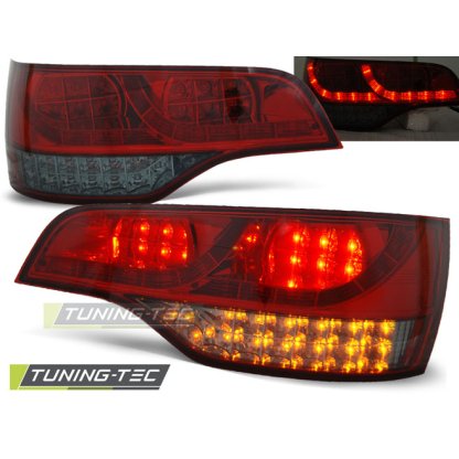 Zadní světla LED Audi Q7 05-09 červená/kouřová