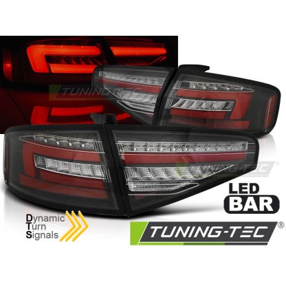 Zadní světla LED BAR a dynamickým blinkrem,AUDI A4 B8 12-15 sedan černá