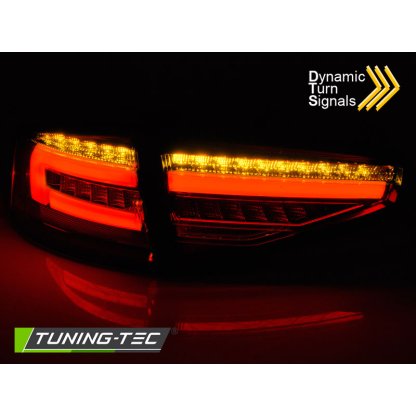 Zadní světla LED BAR a dynamickým blinkrem,AUDI A4 B8 12-15 sedan kouřová