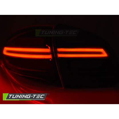 Zadní světla LED BAR a dynamickým blinkrem, Porsche Cayenne 10-15 černá/kouřová