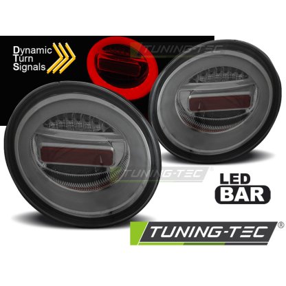 Zadní světla LED BAR a dynamickým blinkrem, VW New Beetle 98-05 kouřová