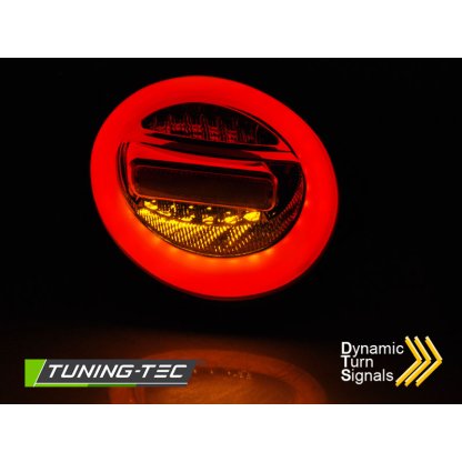 Zadní světla LED BAR a dynamickým blinkrem, VW New Beetle 98-05 kouřová