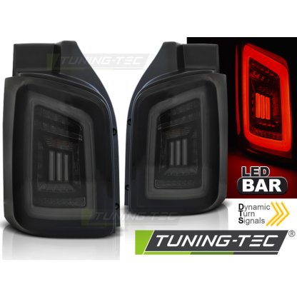 Zadní světla LED BAR DTS VW T5 03-15 2-dílné dveře černá/kouřová