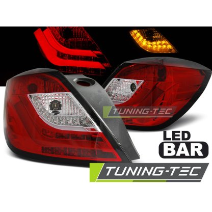 Zadní světla LED bar Opel Astra H GTC 04-09 3dv. červená