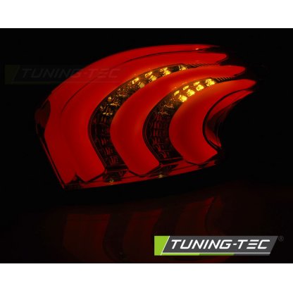 Zadní světla LED BAR Peugeot 208 12-15 červená/kouřová