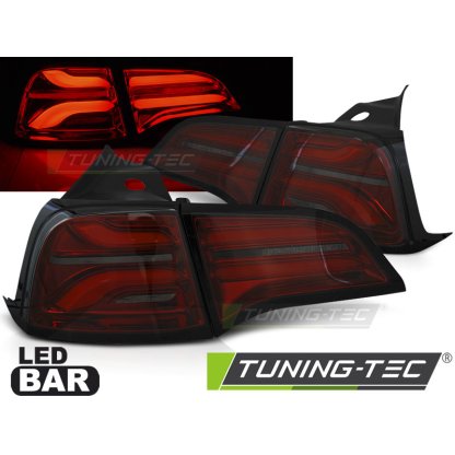 Zadní světla LED bar, s dynamickým blinkrem pro Tesla MODEL 3 17- červená/kouřová