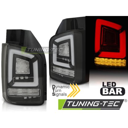 Zadní světla LED BAR s dynamickým blinkrem VW T6 15-19 černá (žárovky)