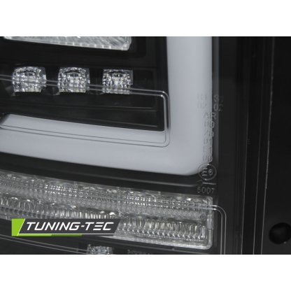 Zadní světla LED BAR s LED s SEQ blinkrem VW T5 03-09 černá