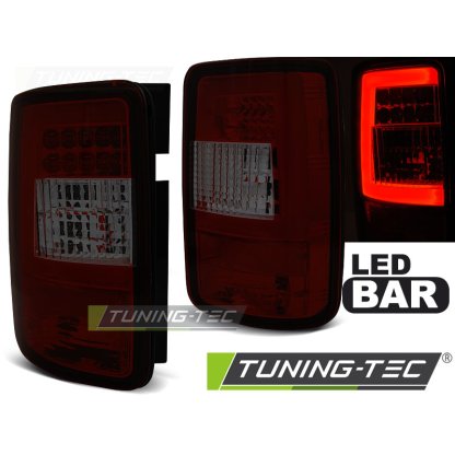 Zadní světla LED BAR VW Caddy 03-14 červená/kouřová