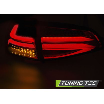 Zadní světla LED bar VW Golf 7 červená