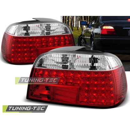 Zadní světla LED BMW E38 95-02 červená/chrom