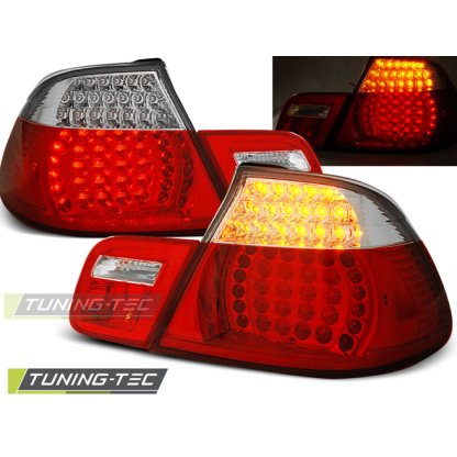 Zadní světla LED BMW E46 Cabrio 00-07 červená / chrom