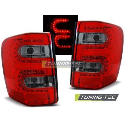 Zadní světla LED Jeep Grand Cherokee 99-05 červená/kouřová