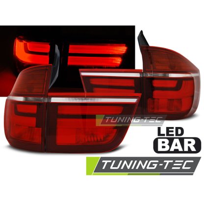 Zadní světla LED LightBar BMW X5 E70 07-10 červená