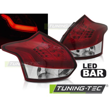 Zadní světla LED LIGHTBAR Ford Focus 3 11-14 červená