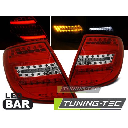 Zadní světla LED LightBar Mercedes-Benz W204 kombi 07-10 červená