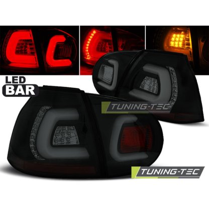Zadní světla LED Lightbar VW Golf V/5 03-09 černá/kouřová