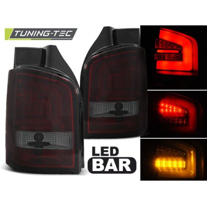 Zadní světla LED LIGHTBAR VW T5 10- červená/kouřová