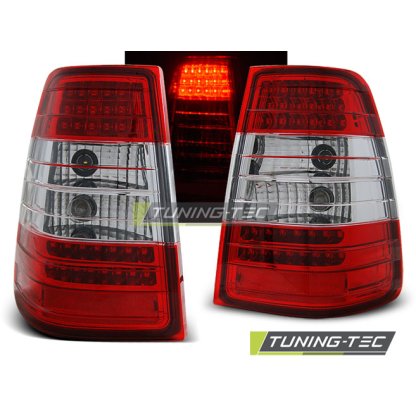 Zadní světla LED Mercedes Benz W124 kombi 85-95 červená/chrom