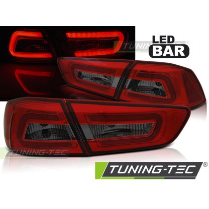 Zadní světla LED Mitsubishi Lancer VIII sedan 08-11 červená-kouřová