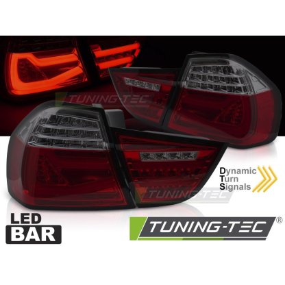 Zadní světla LED pro BMW E90 2009-2011 červená/kouřová