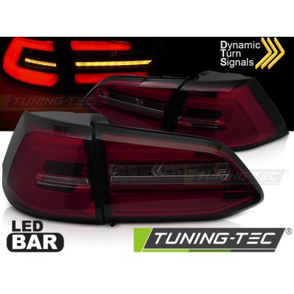 Zadní světla LED pro VW GOLF 7 kombi 2013-2017 červená/kouřová