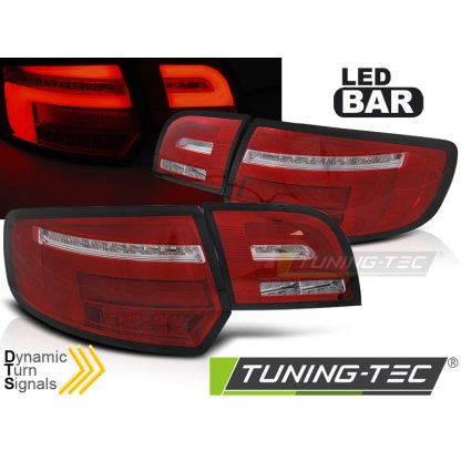 Zadní světla LED s LED dynamickým blinkrem pro AUDI A3 8P 5D 03-08 červená