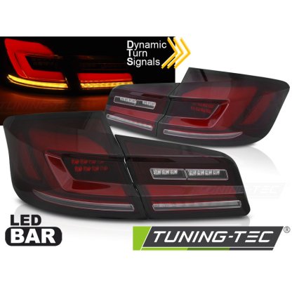 Zadní světla LED s LED dynamickým blinkrem pro BMW F10 10-16 červené kouřové