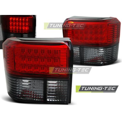 Zadní světla LED VW T4 červená/chrom krystal tmavé