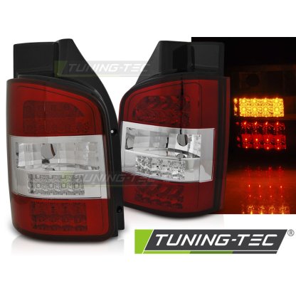 Zadní světla LED VW T5 (křídlové dveře) 03-09 červená