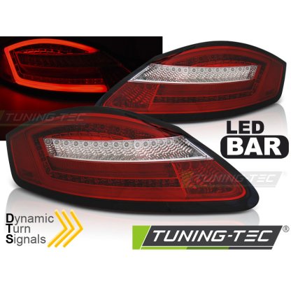 Zadní světla SEQ LED BAR Porsche Boxter 987 05-08 červená