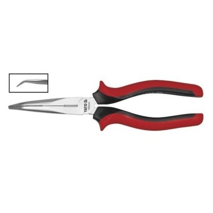 Zahnuté prodloužené půlkulaté kleště 200 mm, DIN 5745 - YT-2028