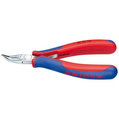 Zahnuté půlkulaté kleště 115 mm Knipex pro elektroniku - 3542115