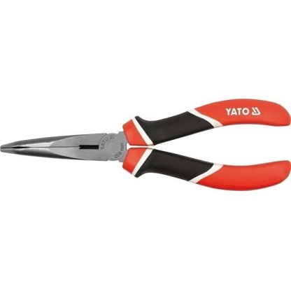 Zahnuté půlkulaté kleště 160 mm prodloužené CrV - YT-1945