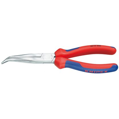 Zahnuté půlkulaté kleště 200 mm Knipex pro mechaniky chromované - 3825200