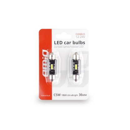 Žárovka 12/24V LED 1xSMD C5W SUFIT bílá, CAN-BUS, délka 36mm, 02442