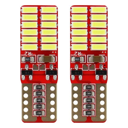 Žárovka 12/24V LED 24xSMD T10 (W5W) bílá, CAN-BUS, 01287