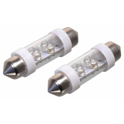 Žárovka 4LED 12V sufit SV8.5 38mm bílá, 33725